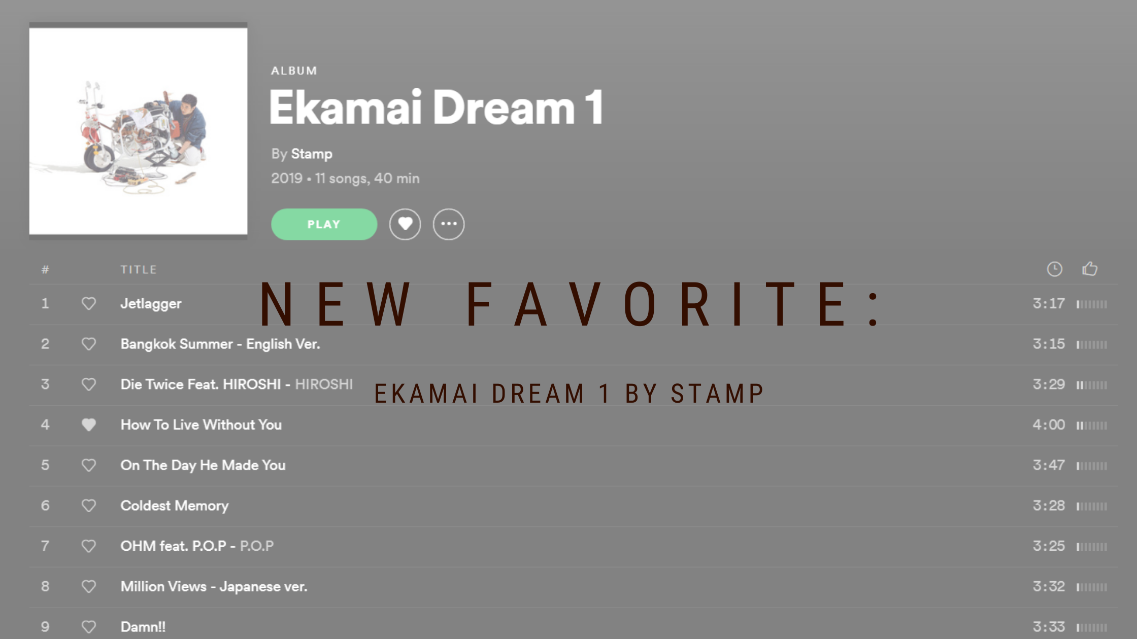 New Favorite: Ekamai Dream 1 by Stamp